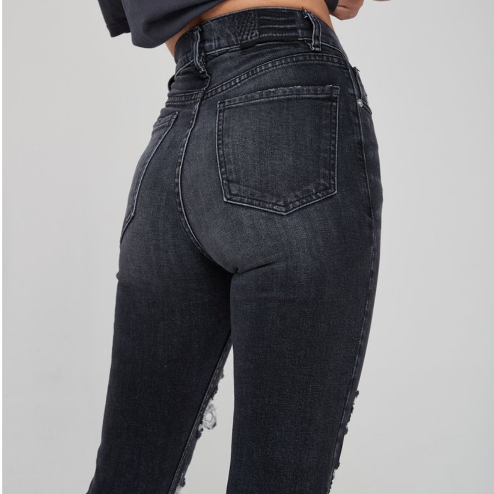 REVICE Super High Waisted  Distressed Skinny Jeans - Picture 2 of 14